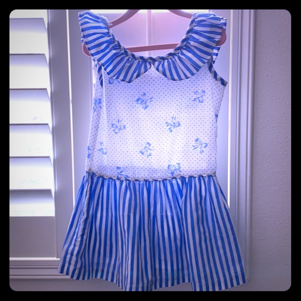 Toddler girls blue dress
